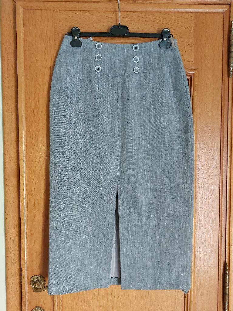 Longue jupe grise BIBA - taille 38, Vêtements | Femmes, Taille 38/40 (M), Gris, Biba, Comme neuf