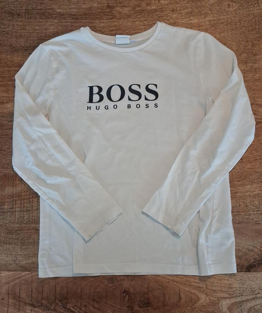 Witte t-shirt Hugo Boss, Kinderen en Baby's, Ophalen, Zo goed als nieuw, Shirt of Longsleeve, Hugo Boss