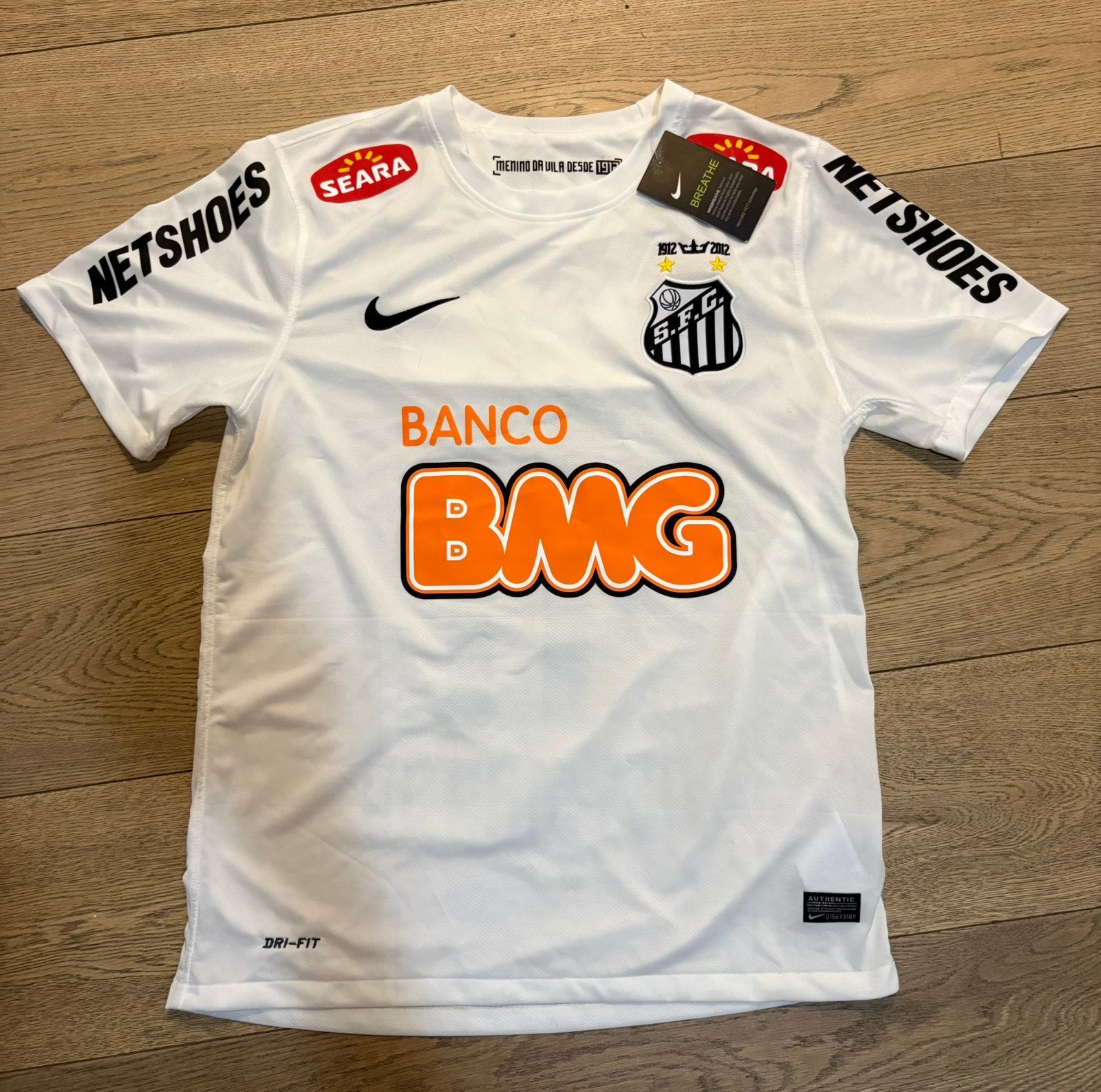 Santos FC Neymar Jr 11 football jersey size M, Taille M, Enlèvement ou Envoi, Neuf, Maillot