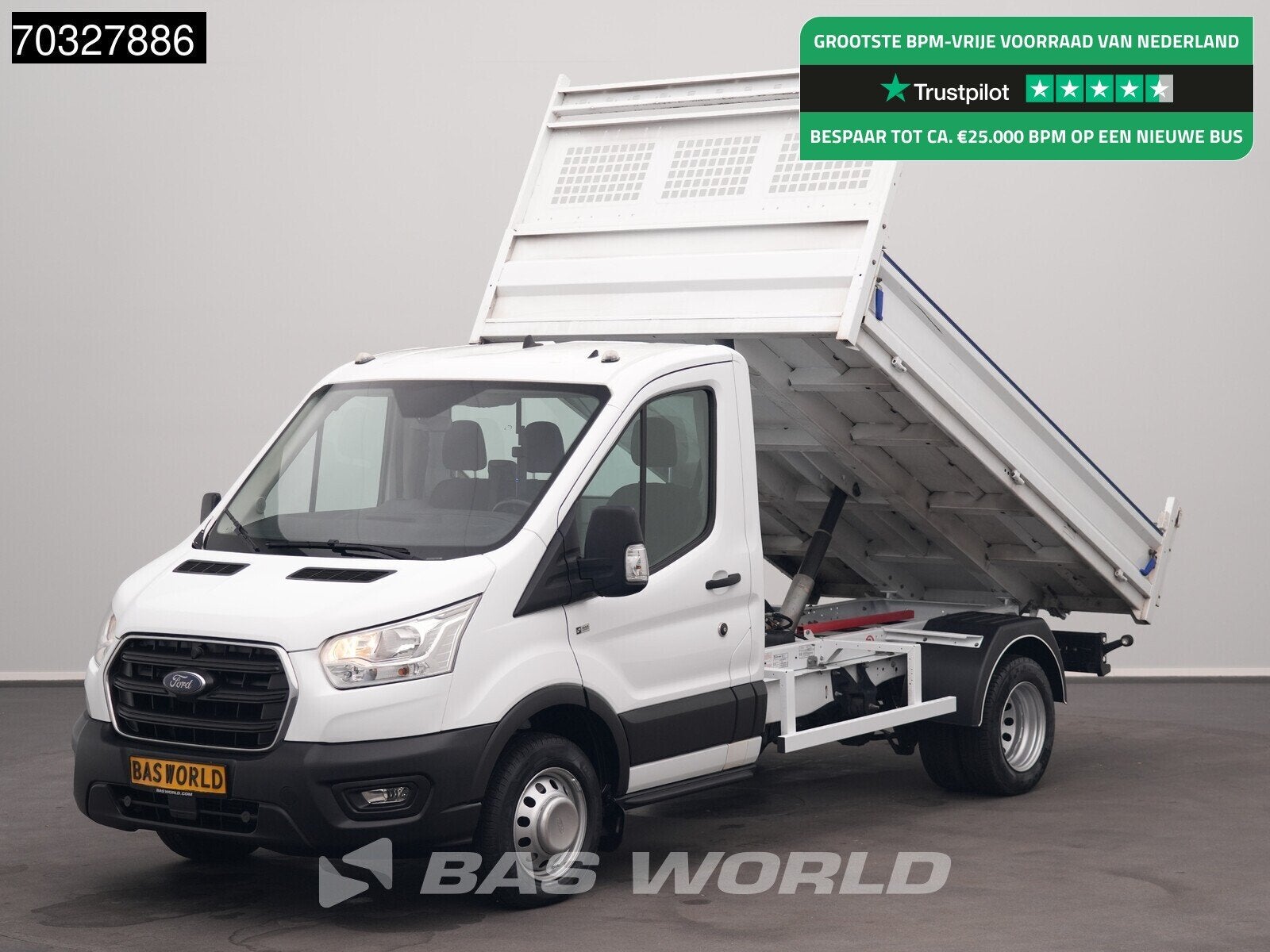 Ford Transit 130pk Kipper Dubbellucht Trekhaak Airco Cruise, Autos, Achat, Euro 6, Entreprise, 3 places