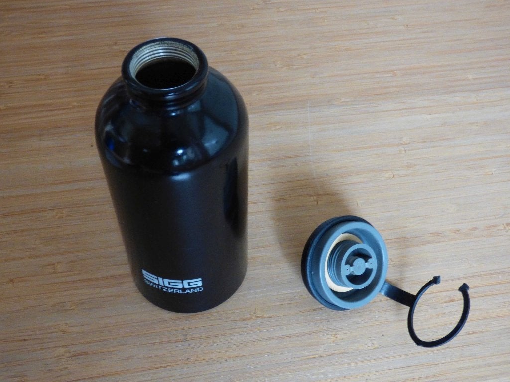 Zwarte fles - SIGG waterfles, Ophalen of Verzenden, Gebruikt
