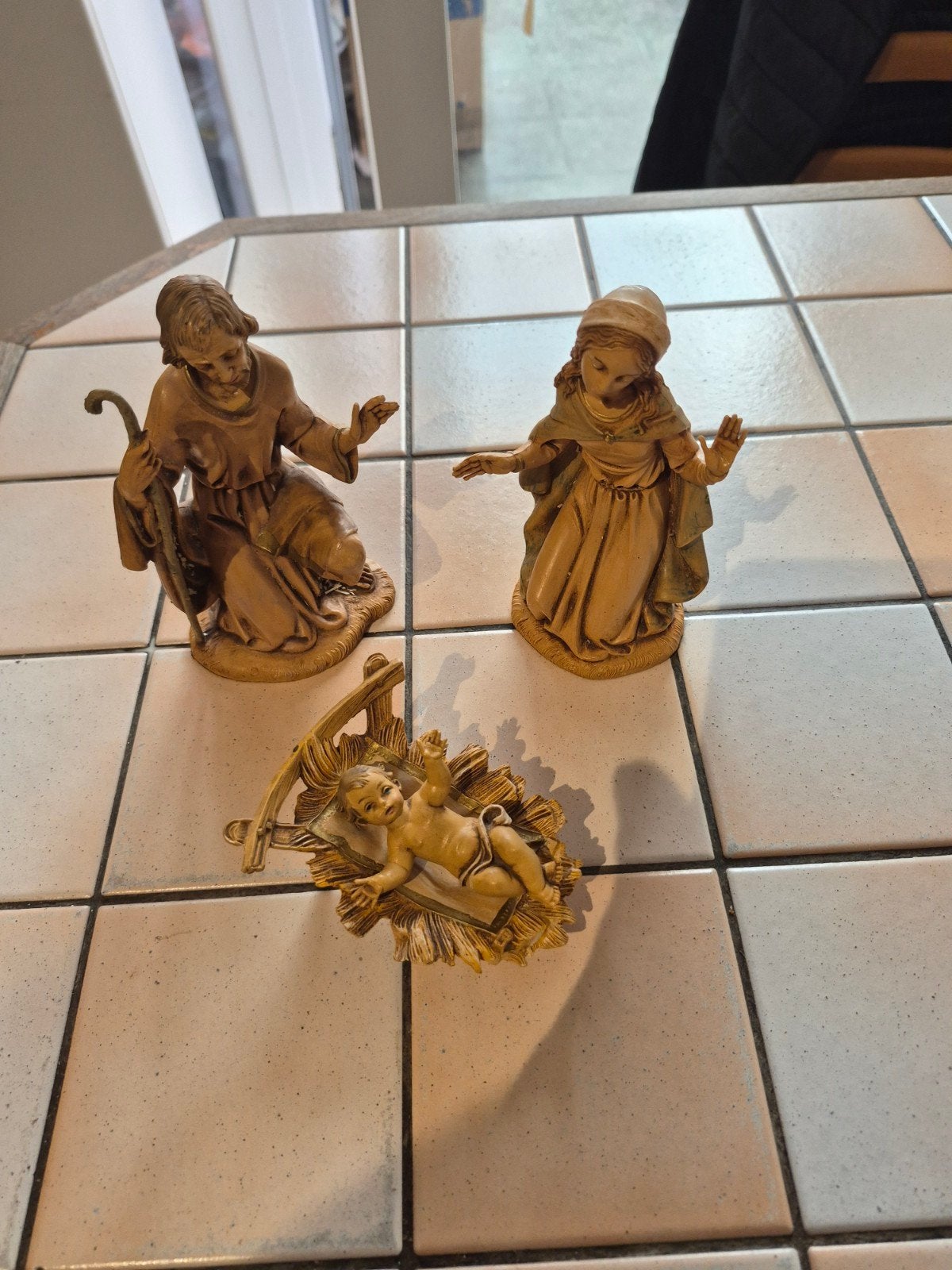 Figurine crèche, Huis en Inrichting, Woonaccessoires | Boeddhabeelden, Ophalen, Zo goed als nieuw, Steen/keramiek