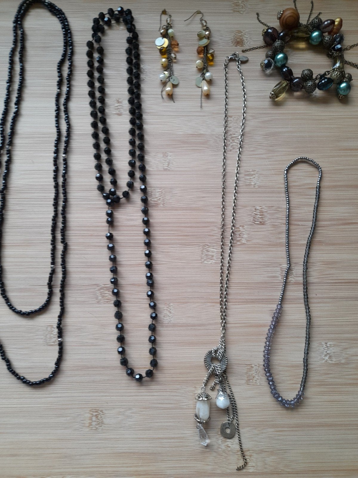 Kettingen,  oorbellen en armbandje, Ophalen, Gebruikt