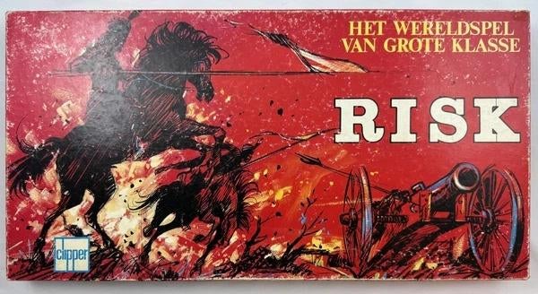 Jeu de plateau Risk Clipper War Game Dutch Complete, 1 ou 2 joueurs, Envoi, Comme neuf, Clipper