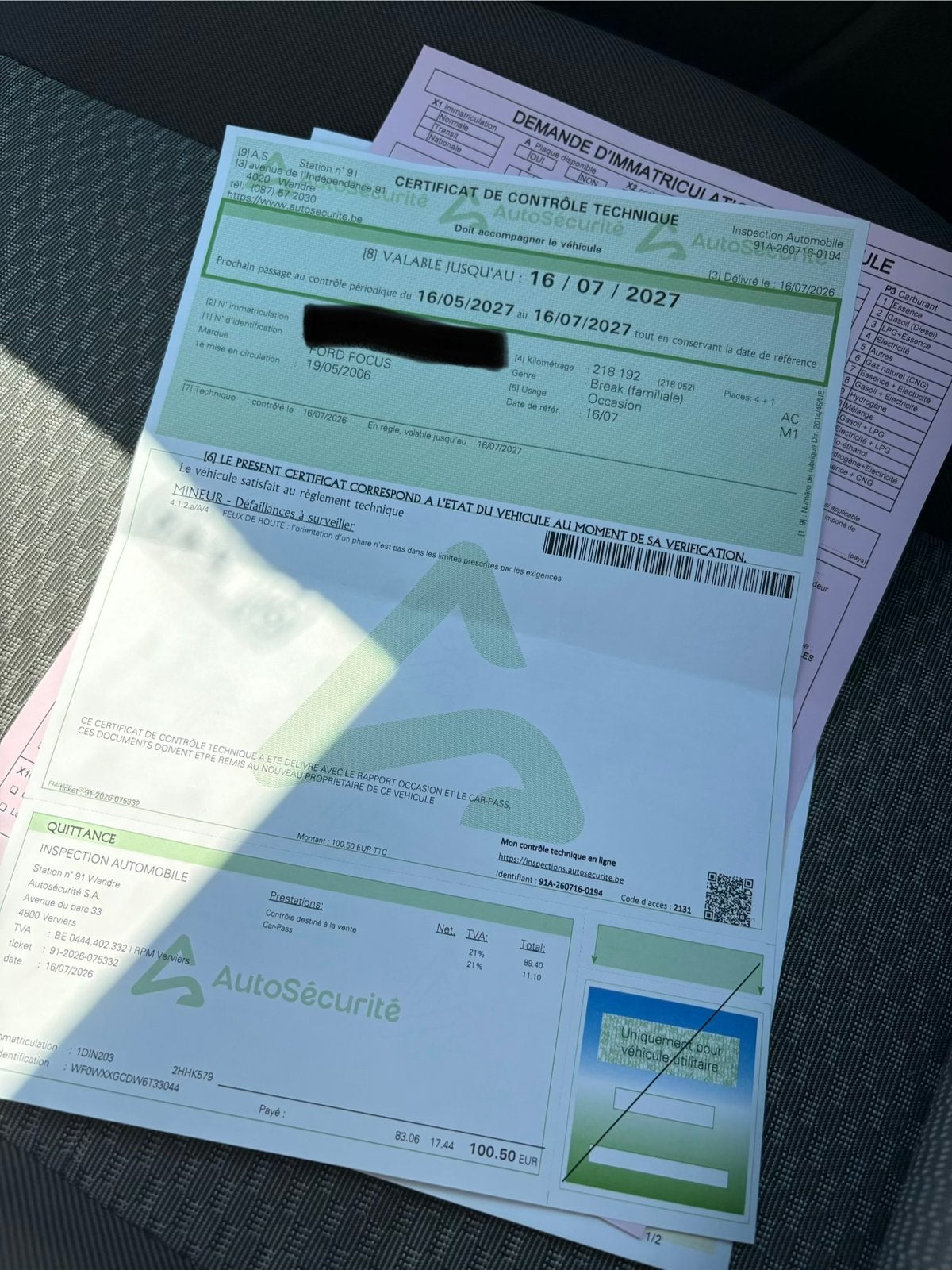 Ford Focus 1.6 CDTi Airco Reeds Gek. Voor Verkoop, Focus, Achat, Carnet d'entretien, Diesel