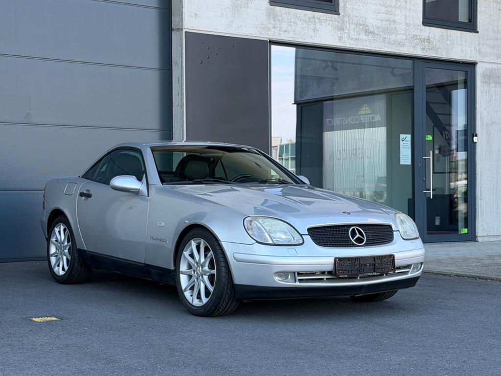 Mercedes SLK 230 Kompressor - 138.000km TOPSTAAT!, Autos, Cuir, Argent ou Gris, Achat, Automatique