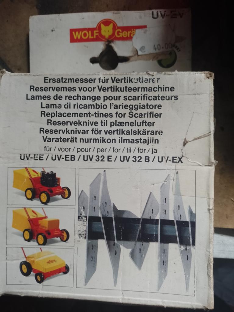 Nieuwe reservemes voor vertikuteermachine, Tuin en Terras, Grasmaaiers, Ophalen