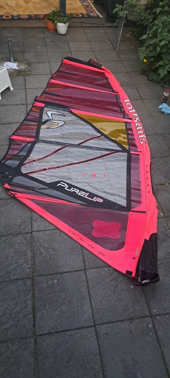 loftsails purelip 4.7 2024 model. wel goed gebruikt, Watersport en Boten, 3.5 tot 5 m², Minder dan 250 cm, Ophalen of Verzenden
