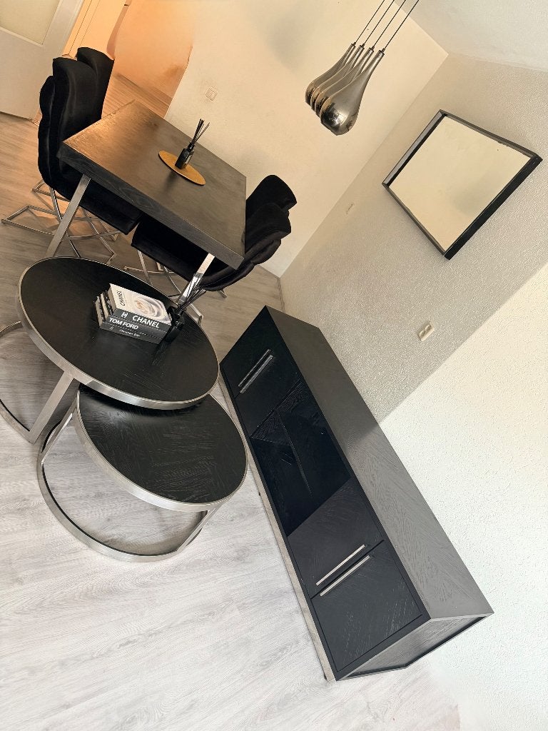 Inboedel te koop wegens verhuizing., Maison & Meubles, Accessoires pour la Maison | Autre, Comme neuf, Bois, Noir, Industriel