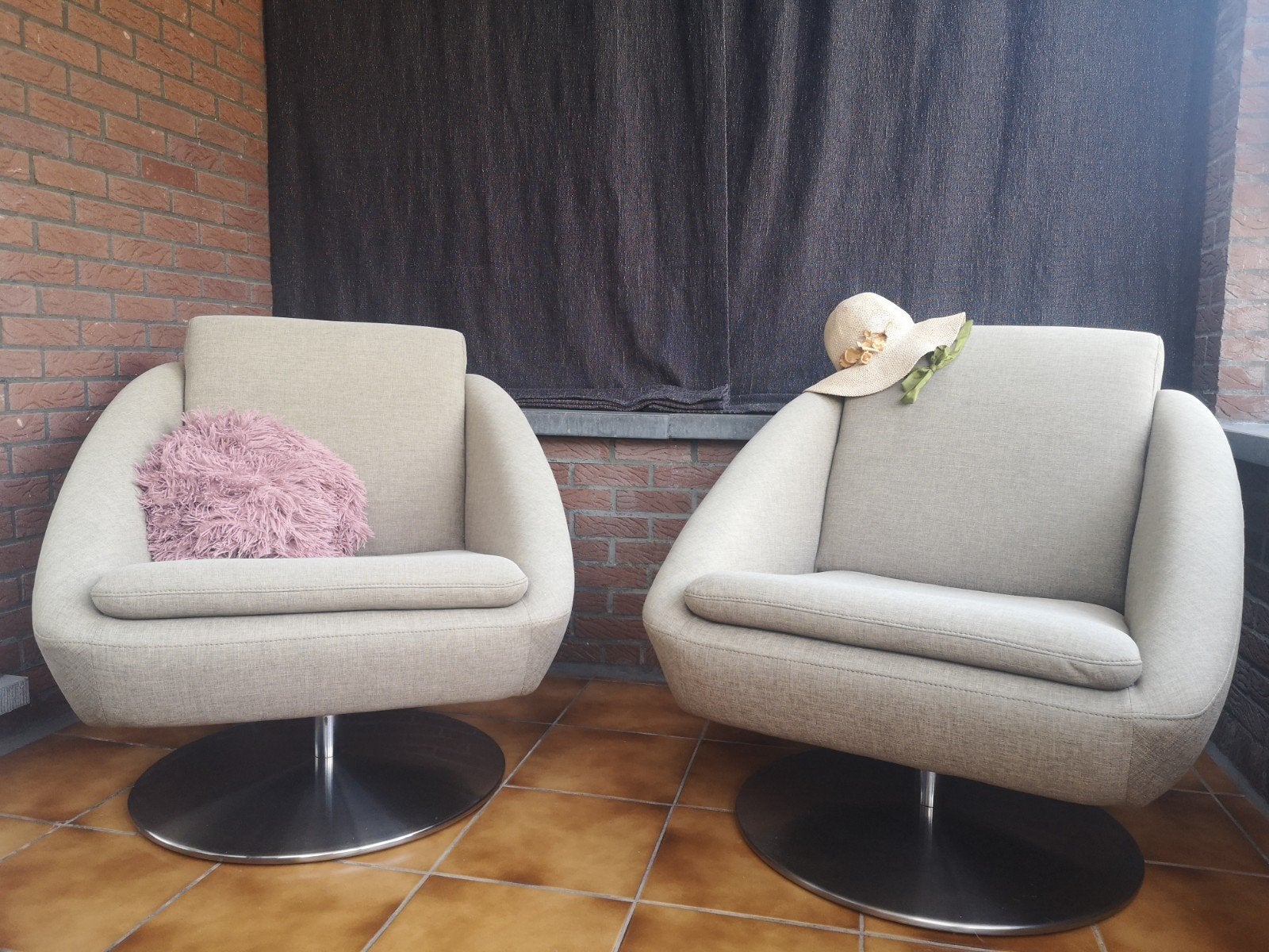 Lounge stoelen, Huis en Inrichting, Ophalen, Zo goed als nieuw, Metaal, Modern