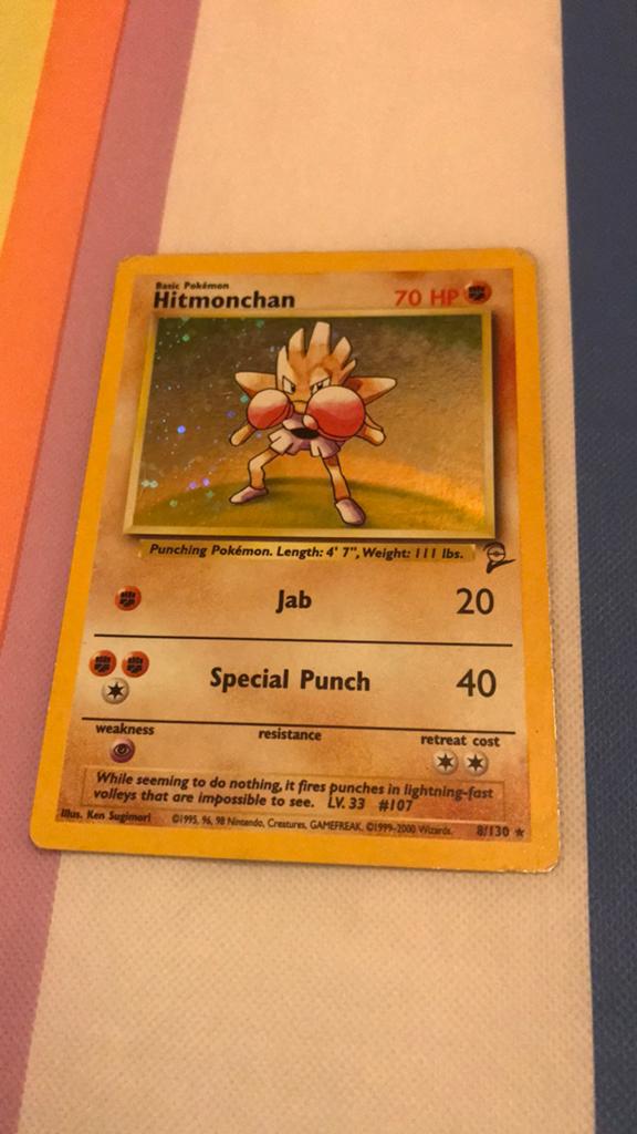 Hitmonchan base set 2, Verzenden
