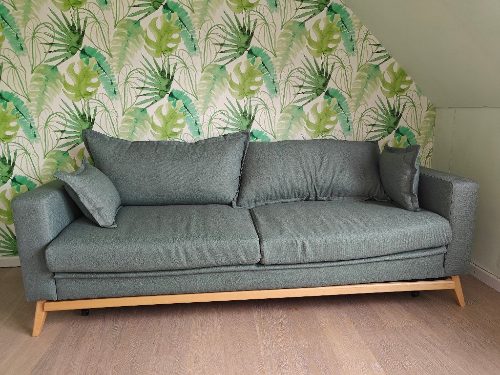 Slaapzetel Maisons du monde, Maison & Meubles, Trois personnes, Banc droit, Comme neuf, Enlèvement