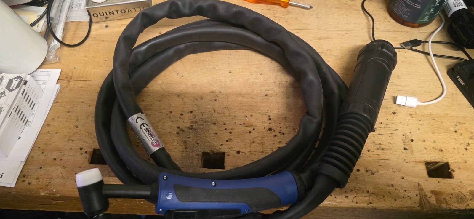 TIG-Toorts Abicor Binzel ABITIG GRIP 17 - NIEUW, Doe-het-zelf en Bouw, Gereedschap | Lasapparaten, Elektroden