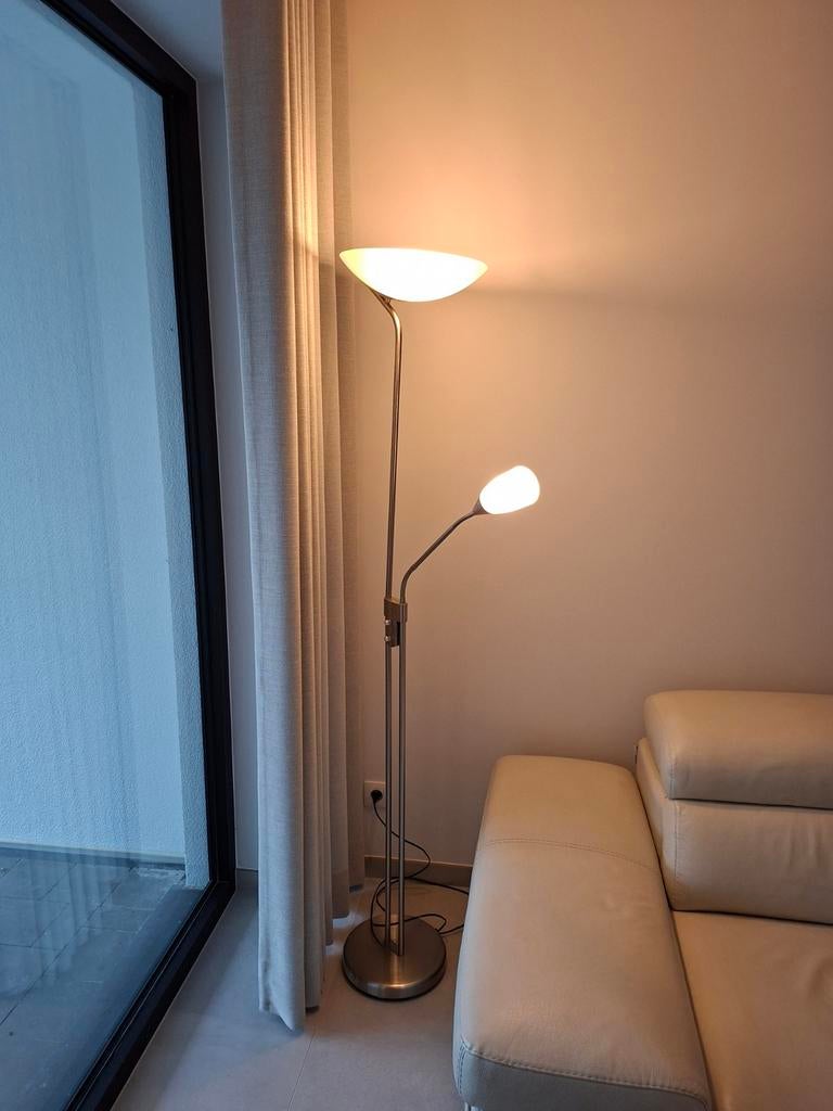 Staande lamp met leeslamp, Huis en Inrichting, Ophalen