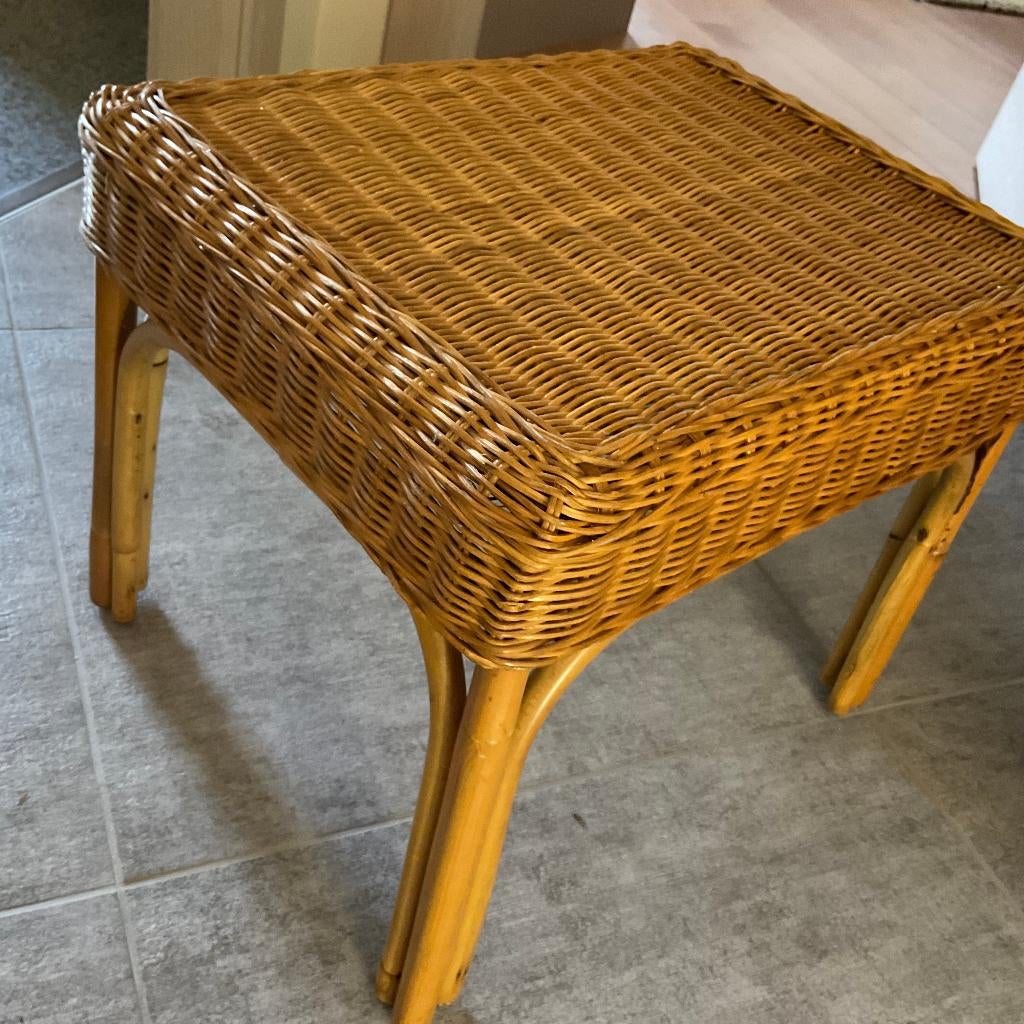 bankje bamboo 50 x 40 x 40, Ophalen of Verzenden