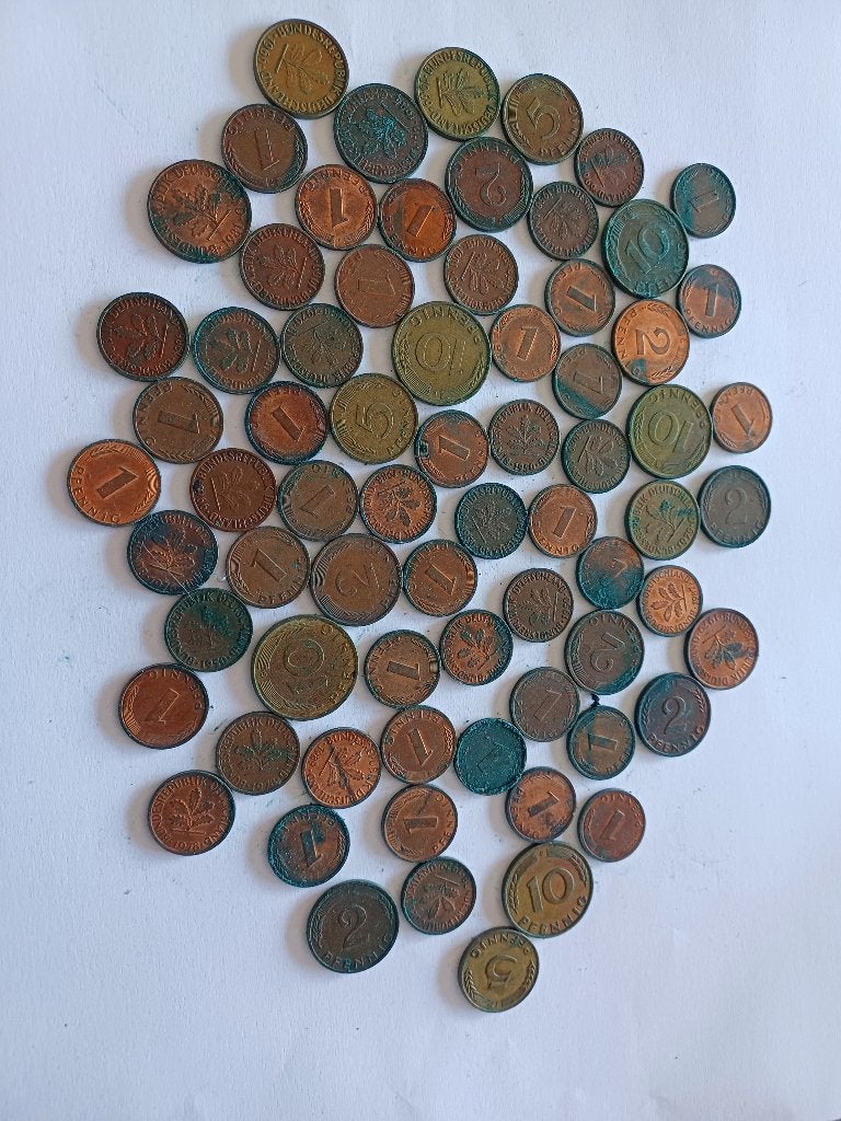 Lot de pièces de monnaies allemandes pfennig, Timbres & Monnaies, Monnaies | Europe | Monnaies non-euro, Enlèvement ou Envoi, Allemagne