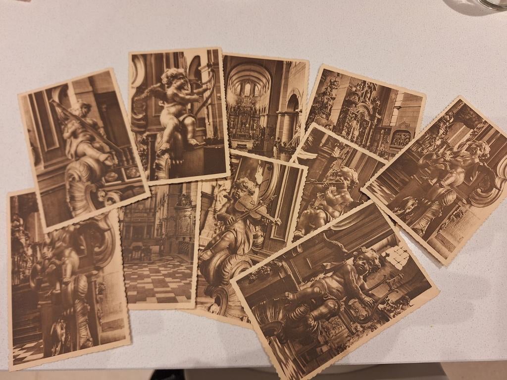lot 10 cartes Mons église Saint Nicolas en Havré, Collections, Cartes postales | Belgique, Enlèvement ou Envoi
