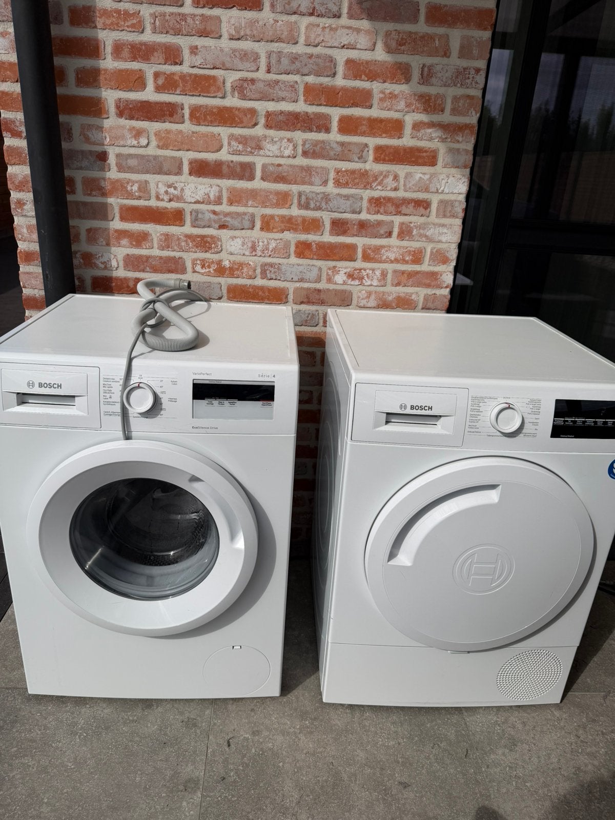 Wasmachine bosch serie 4 + droogkast, Elektronische apparatuur, Wasmachines, Ophalen, Gebruikt