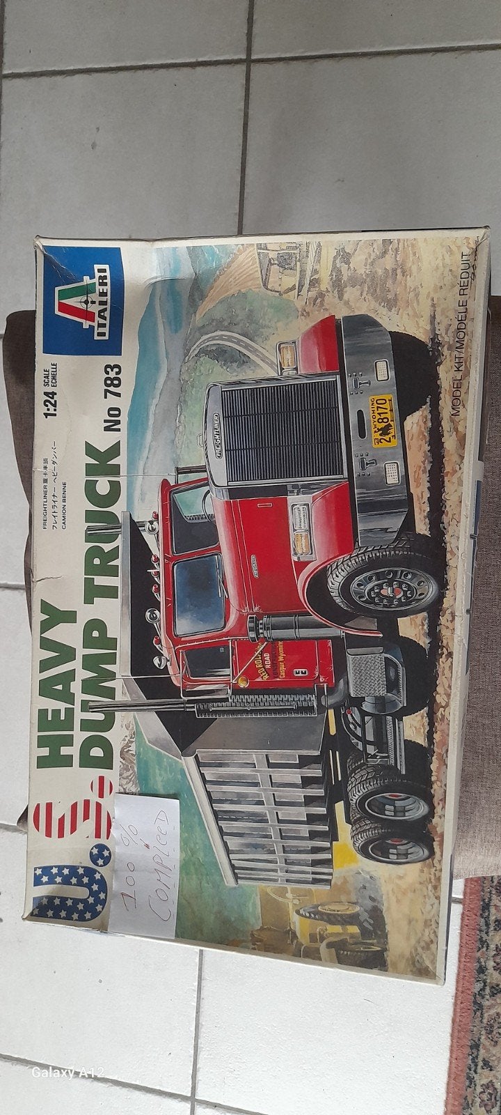 Zeer oude bouwdoos HEAVY TRUCKER. ( 100 % COMPLEED  ), Ophalen, 1:50 of kleiner, Italeri, Zo goed als nieuw