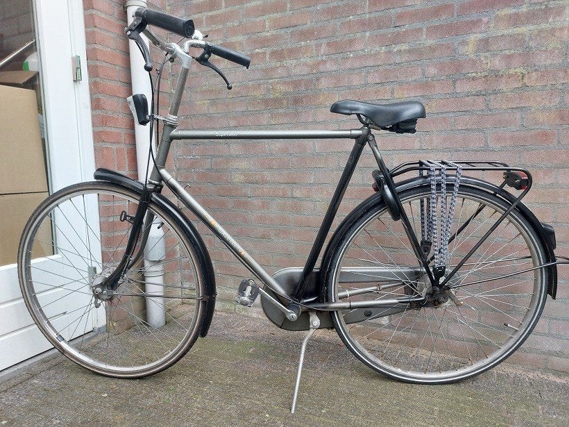 gazelle heren fiets ,kader 61 cm , 3 speed, Ophalen, Gebruikt, Versnellingen, 57 tot 61 cm