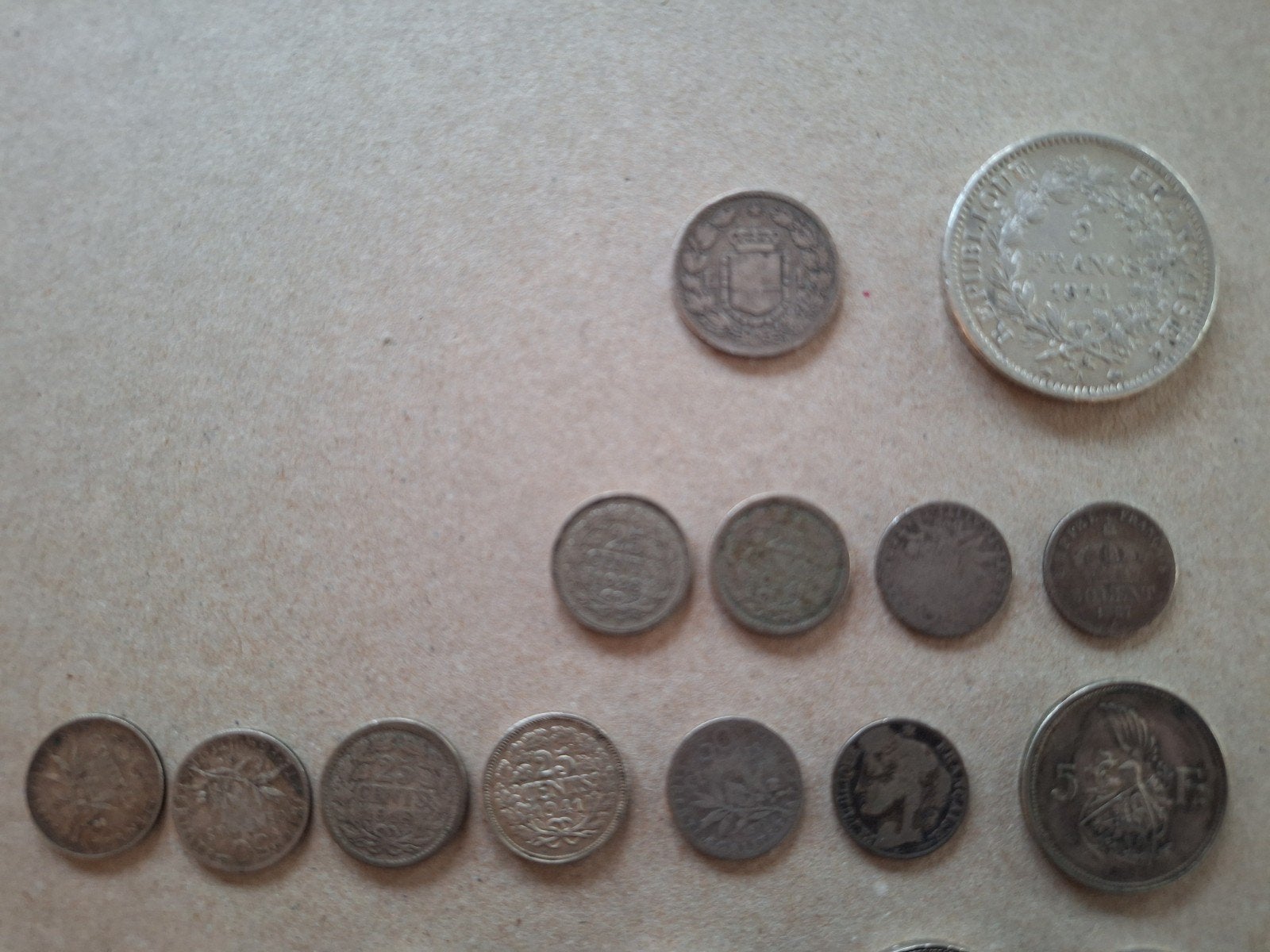 Selectie oude munten eind 1800 begin 1900 en later .('50-'70, Ophalen of Verzenden, Zilver, Zilver