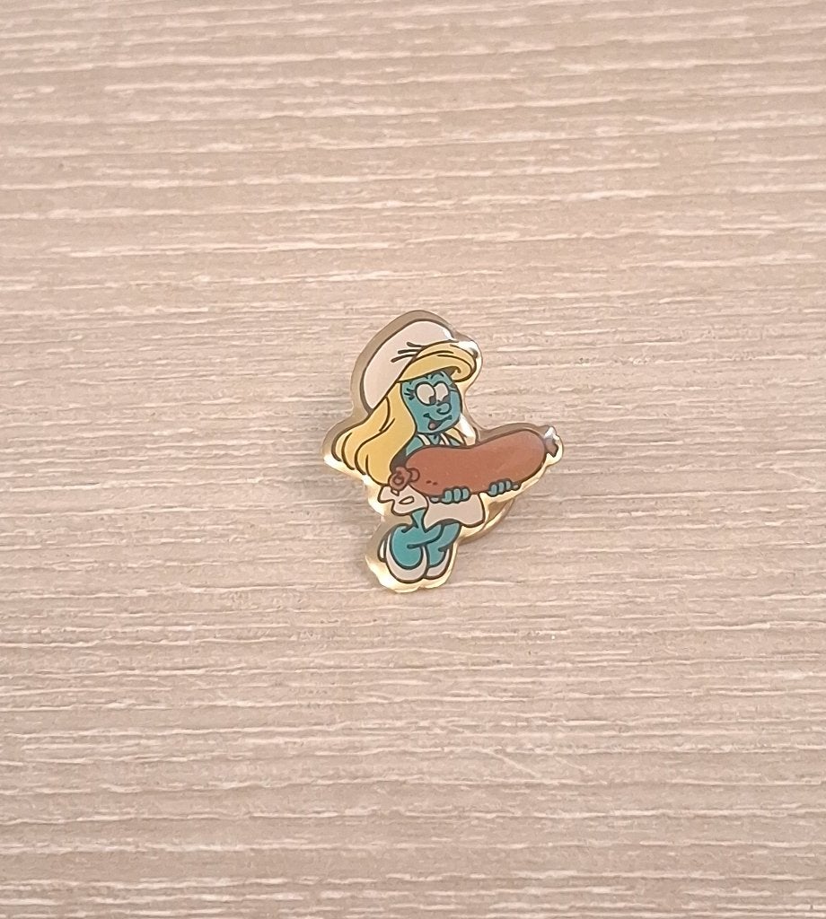 PIN - SMURFIN - SMURF - DE SMURFEN - SCHTROUMPF, Verzamelen, Speldjes, Pins en Buttons, Verzenden, Gebruikt, Figuurtje, Speldje of Pin