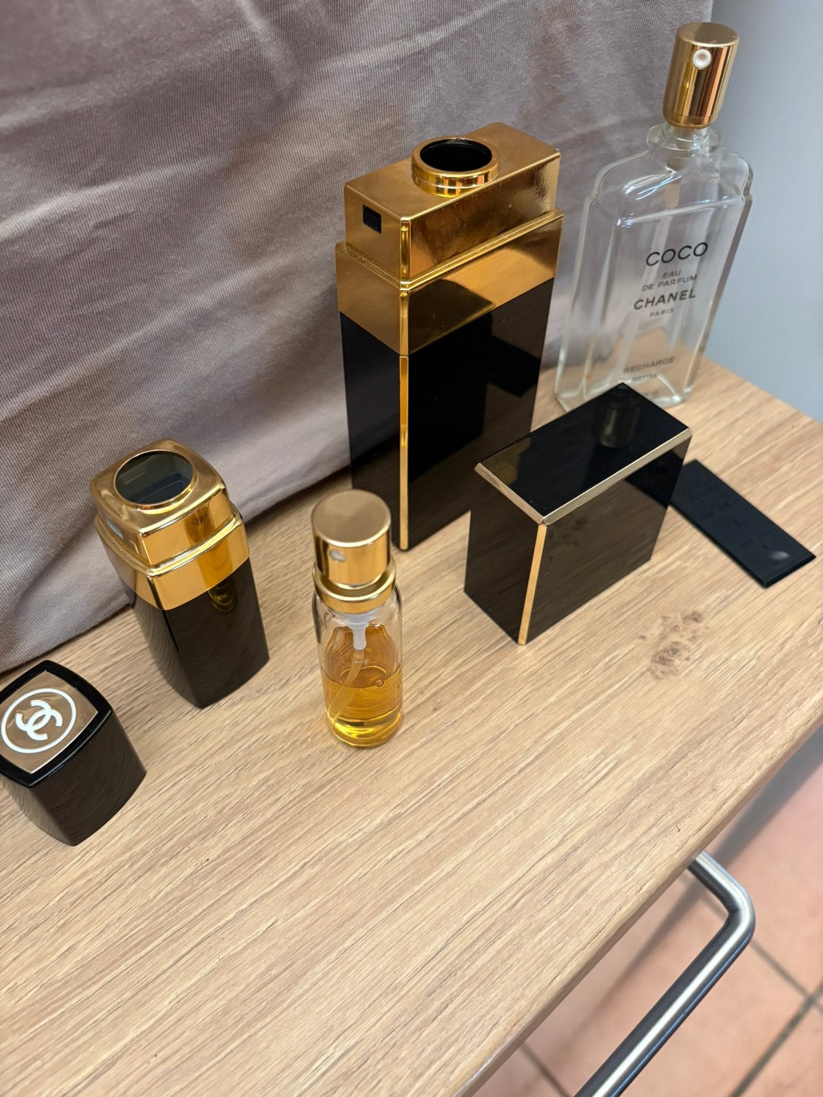 Lot Parfums Vintage CHANEL – Coco & Vaporisateur Chanel N5, Enlèvement ou Envoi, Comme neuf