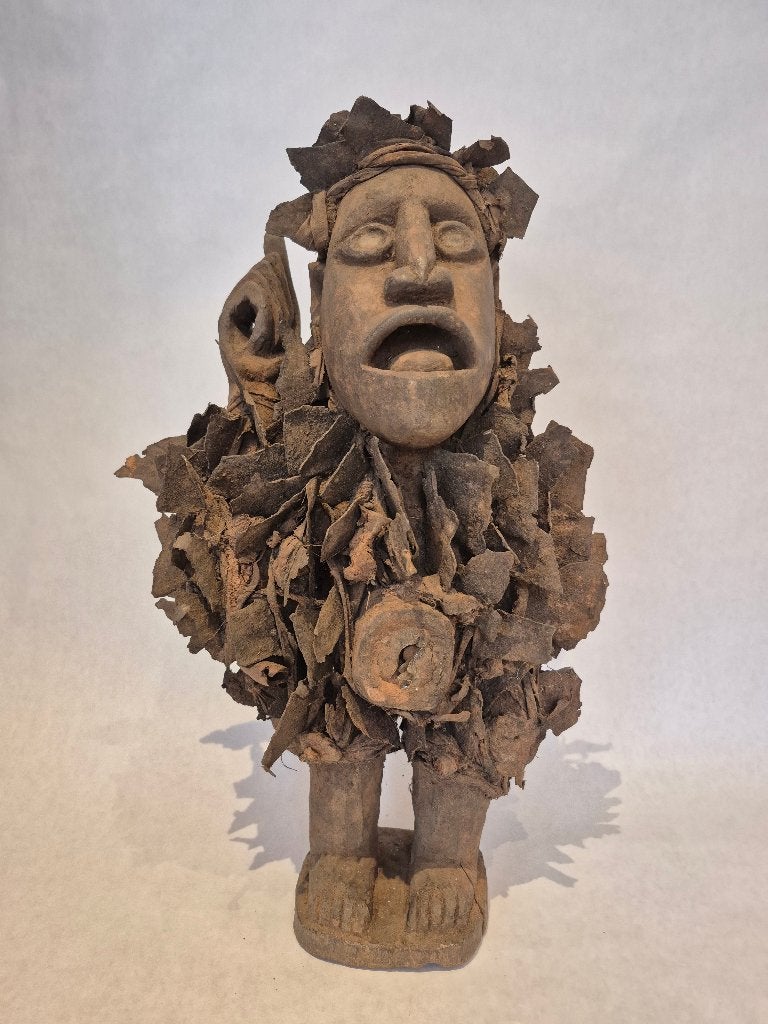 Fétiche NKisi à clous, Antiquités & Art, Afrique, Enlèvement ou Envoi, Brun, Bois