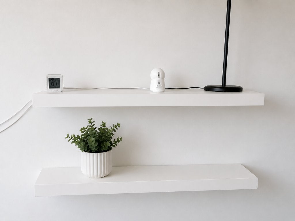 2x IKEA LACK Wandplank 110  26 cm | Wit | Zeer goede staat, Huis en Inrichting, Ophalen, Zo goed als nieuw