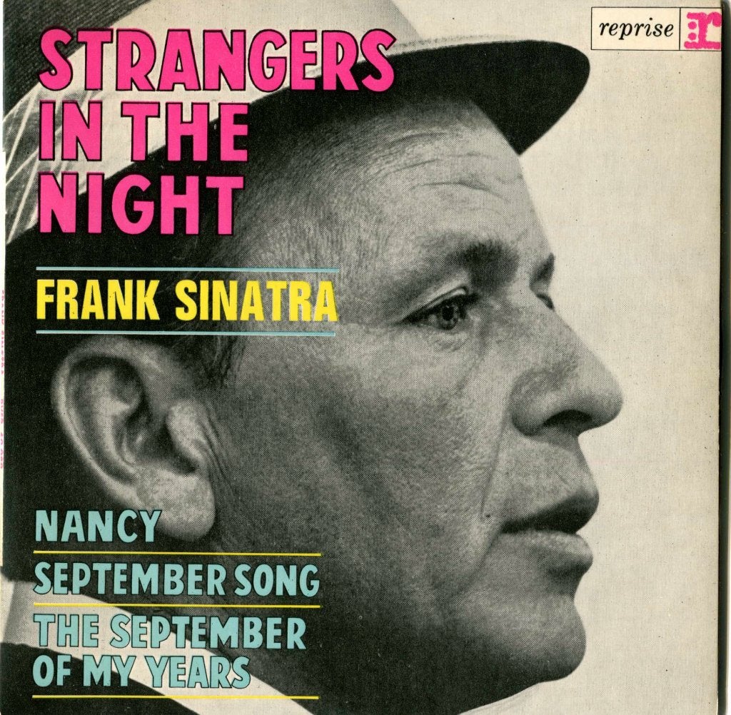 Frank Sinatra Vreemdelingen in de nacht 45T, 7 inch, Ophalen of Verzenden, Zo goed als nieuw, EP