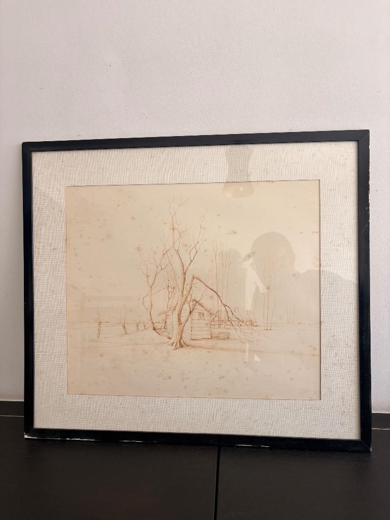 Schilderij Tuur De Rijbel, Antiek en Kunst, Kunst | Schilderijen | Klassiek, Ophalen