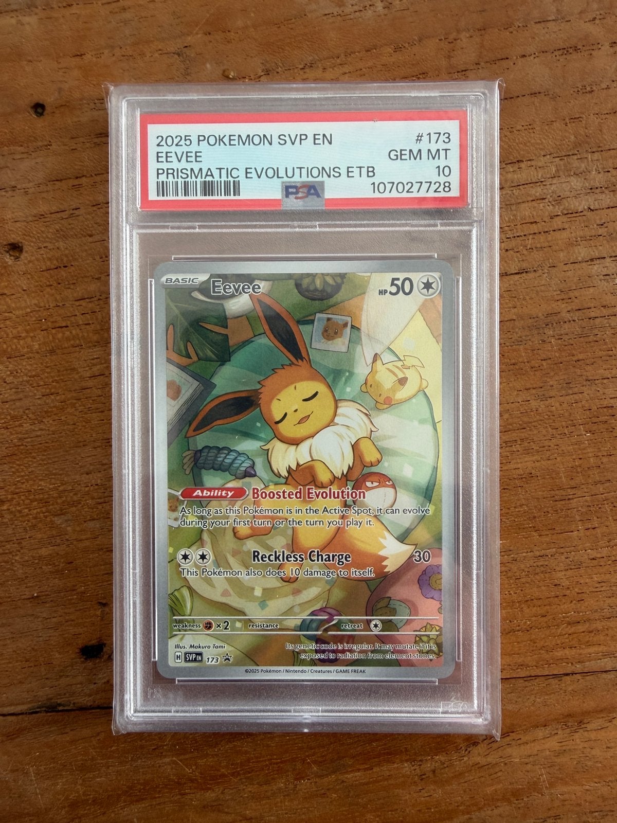Eevee Prismatic Evolutions PSA 10 promo, Enlèvement ou Envoi, Comme neuf