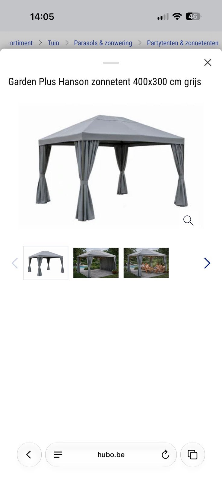 Party tent te koop, Ophalen, Zo goed als nieuw