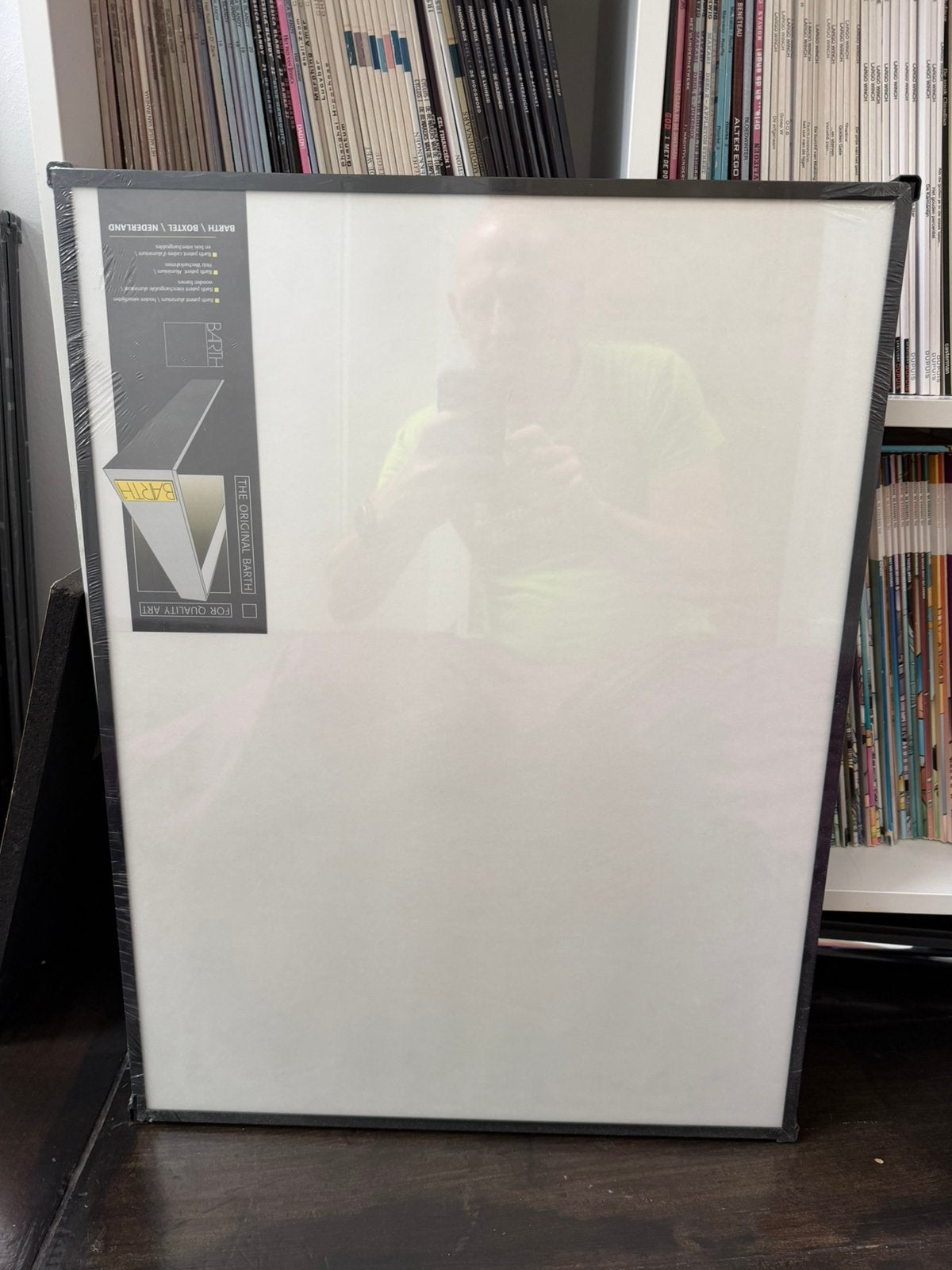 Buitenkans - 4 zwarte aluminium fotolijsten 45x60cm - BARTH, TV, Hi-fi & Vidéo, Neuf, Noir, Enlèvement, Cadre photo standard