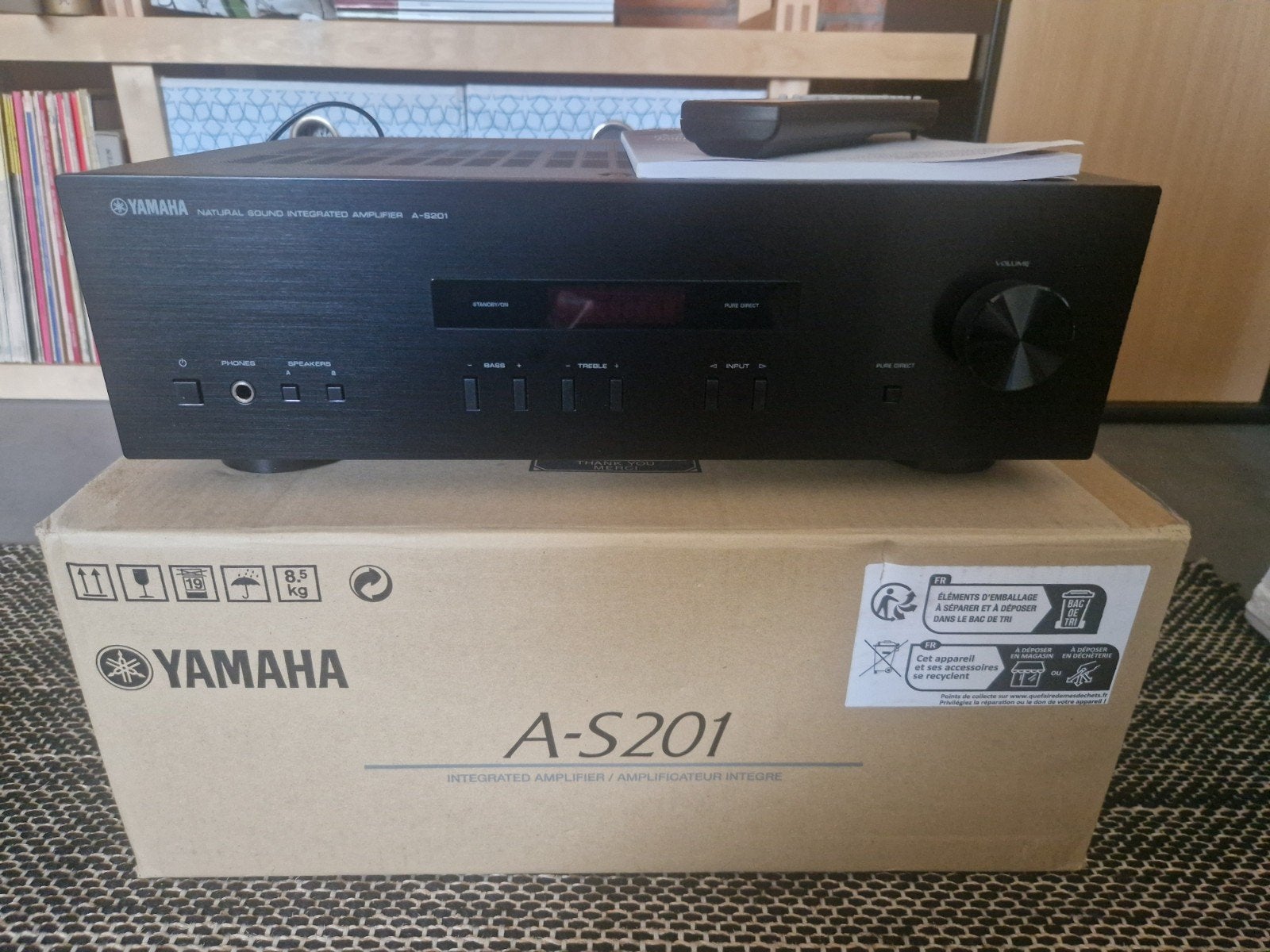 Yamaha A-S201 "Natural Sound " versterker, Ophalen of Verzenden, Stereo, Yamaha
