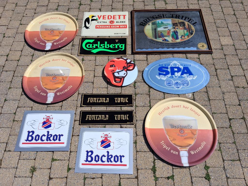 lot reclame, Verzamelen, Ophalen, Gebruikt, Reclamebord