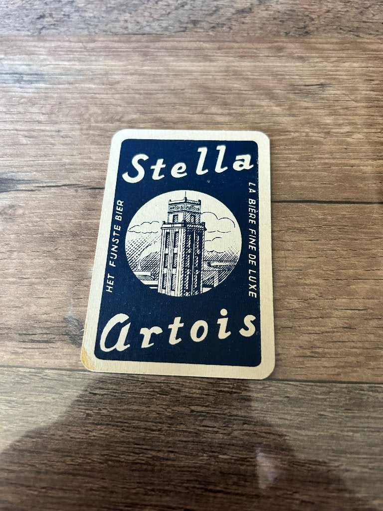 1 speelkaart brouwerij Stella artois leuven, Enlèvement ou Envoi, Comme neuf, Carte(s) à jouer