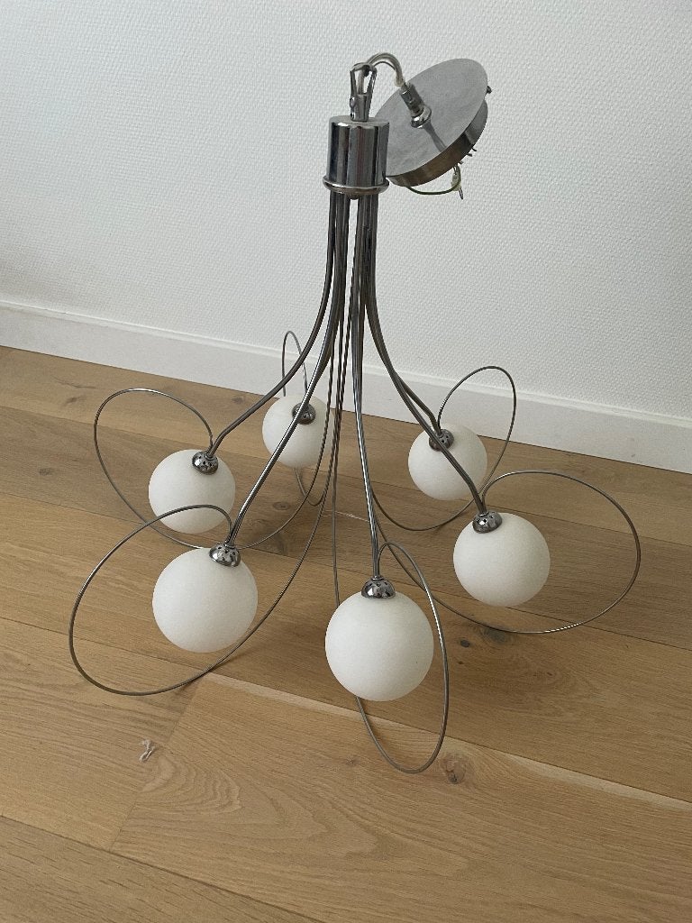 hanglamp Massive, Ophalen, Zo goed als nieuw, Glas, Modern