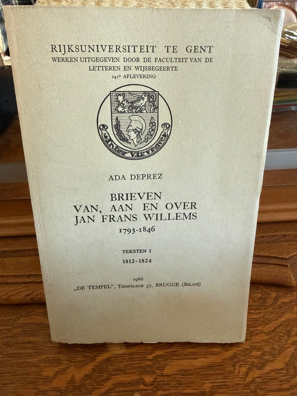 Brieven Van,Aan En Over Jan Frans Willems, Ophalen of Verzenden, 19e eeuw, Zo goed als nieuw