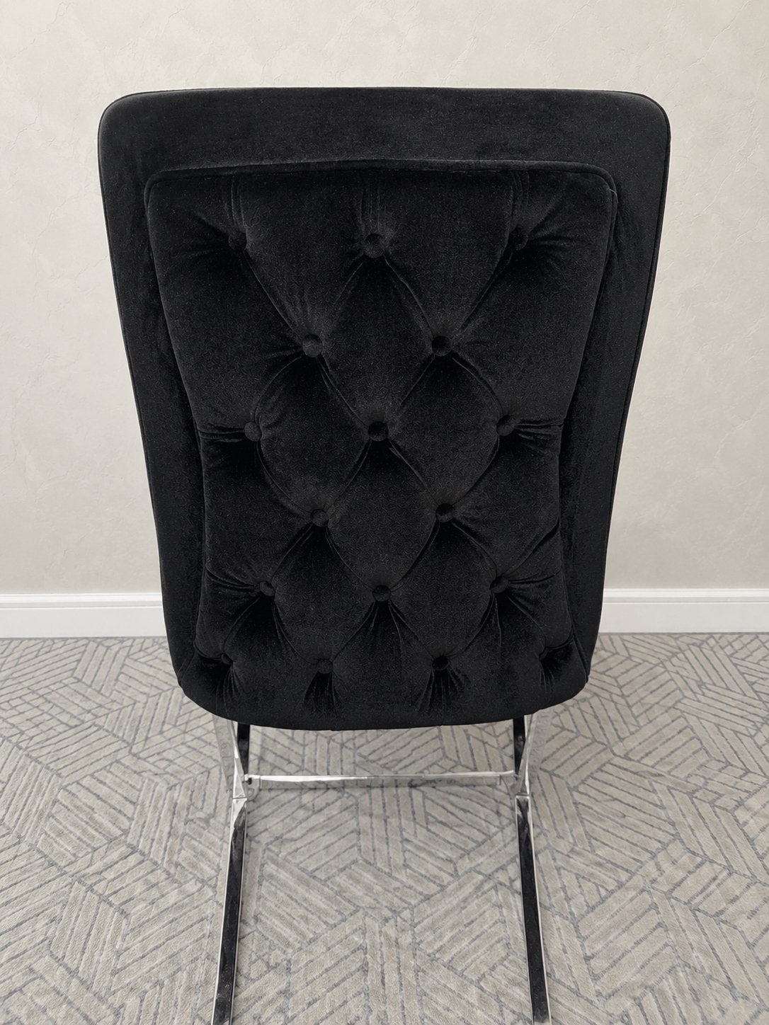 6 chaises, Enlèvement ou Envoi, Comme neuf, Noir, Métal