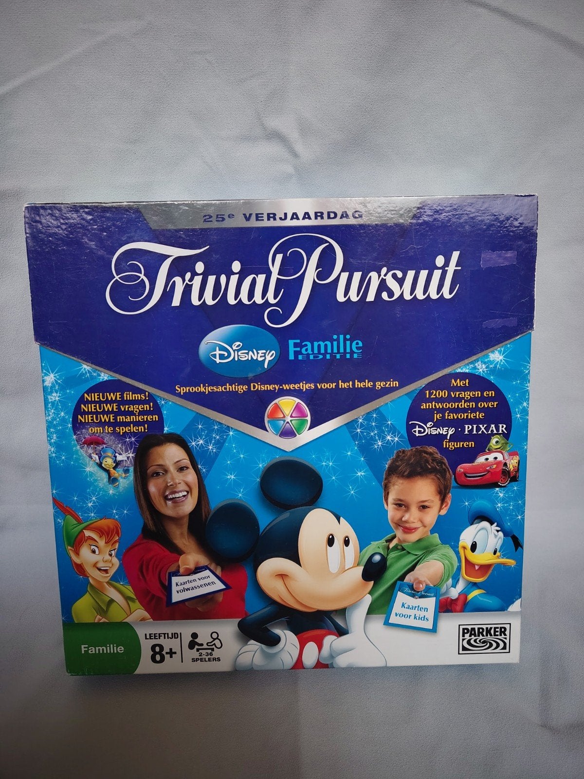 Gezelschapsspel Trivial Pursuit Disney familie editie (8+), Ophalen, Zo goed als nieuw, Parker
