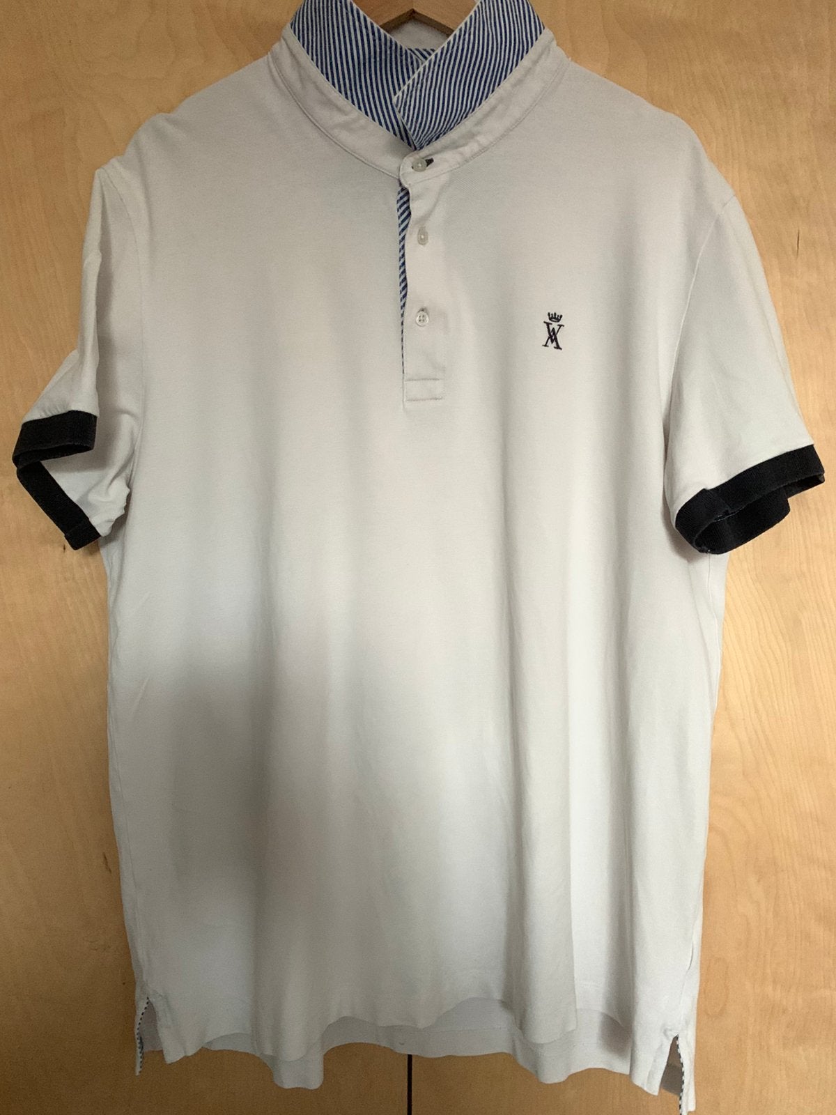 Polo Vicomte Arthur Col Chic Rayé XxL, Enlèvement ou Envoi, Comme neuf, Bleu