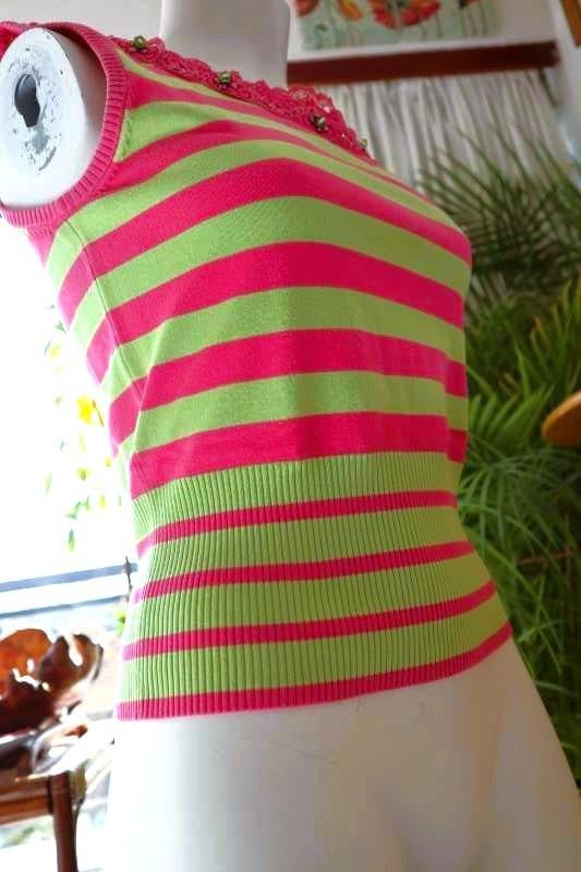 retro vintage gestreepte top, Kleding | Dames, Vintage Dressing, Ophalen of Verzenden, Gedragen, Maat 36 (S)