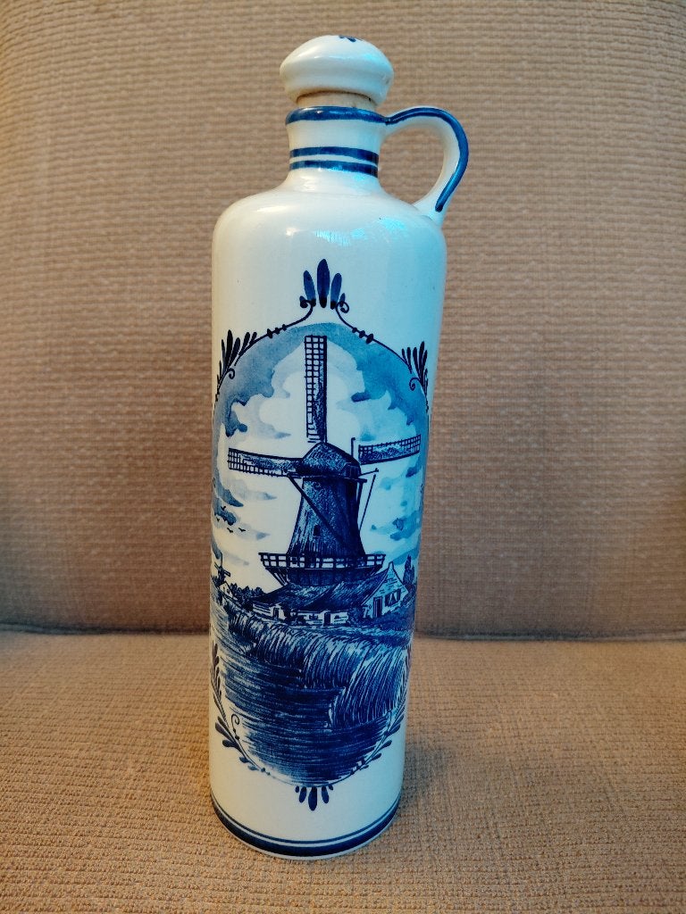 vintage: jeneverkruik - delfts blauw, Antiek en Kunst, Ophalen