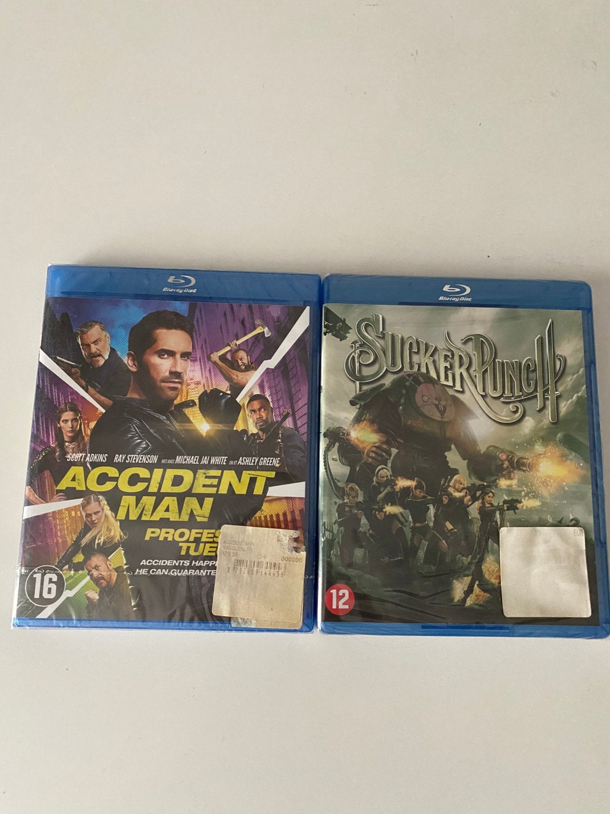 2x Blu-ray Lot Nieuw Geseald: Accident Man + Sucker Punch, Engels, Nederlands, Ophalen of Verzenden, Blu-ray
