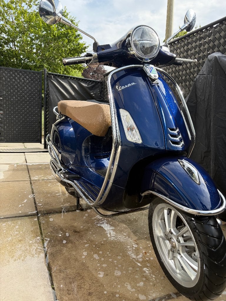 Vespa Primavera Glans Blauw 50cc, Ophalen, Gebruikt, Overige modellen, Klasse B (45 km/u)