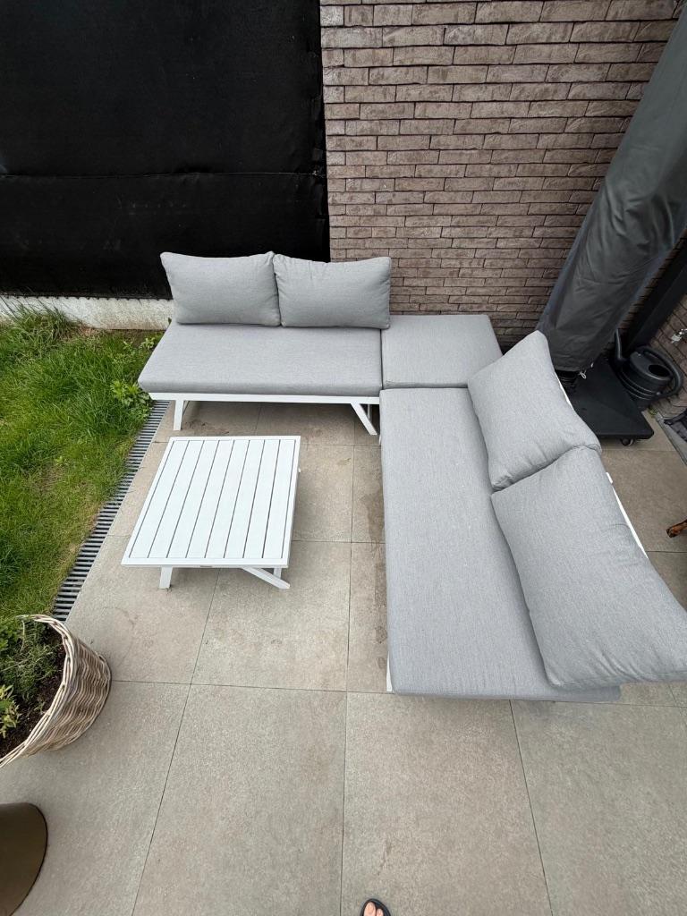 Buiten lounge exterioo, Ophalen, Zo goed als nieuw, Bank, Loungeset