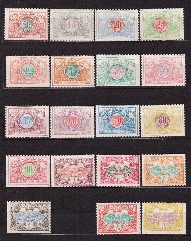 België Spoorwegzegels 1902 Tussen TR28 en TR47, Postzegels en Munten, Postzegels | Europa | België, Verzenden, Postfris, Spoor van plakker