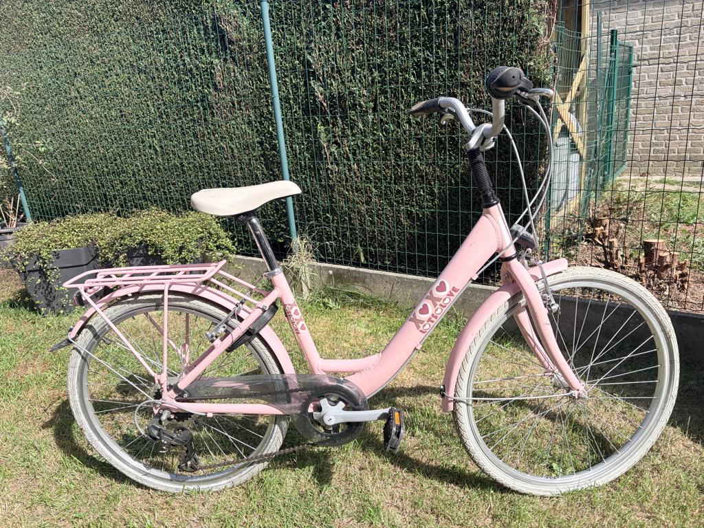 BIKE FUN Lots of Love 6SP poederroze meisjesfiets 24INCH, Fietsen en Brommers, Ophalen, Velgrem, Versnellingen, BikeFun Kids (BFK)