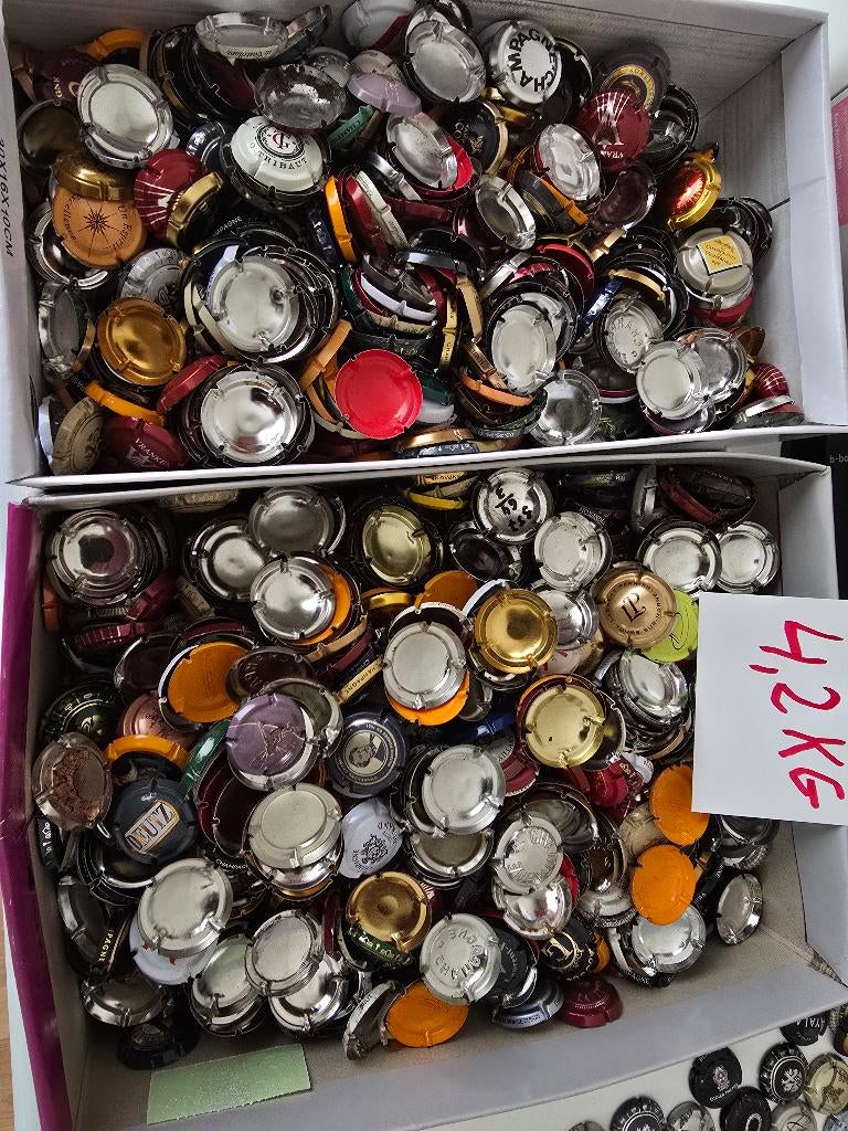 Champagnecapsules, Collections, Collections Autre, Enlèvement, Utilisé